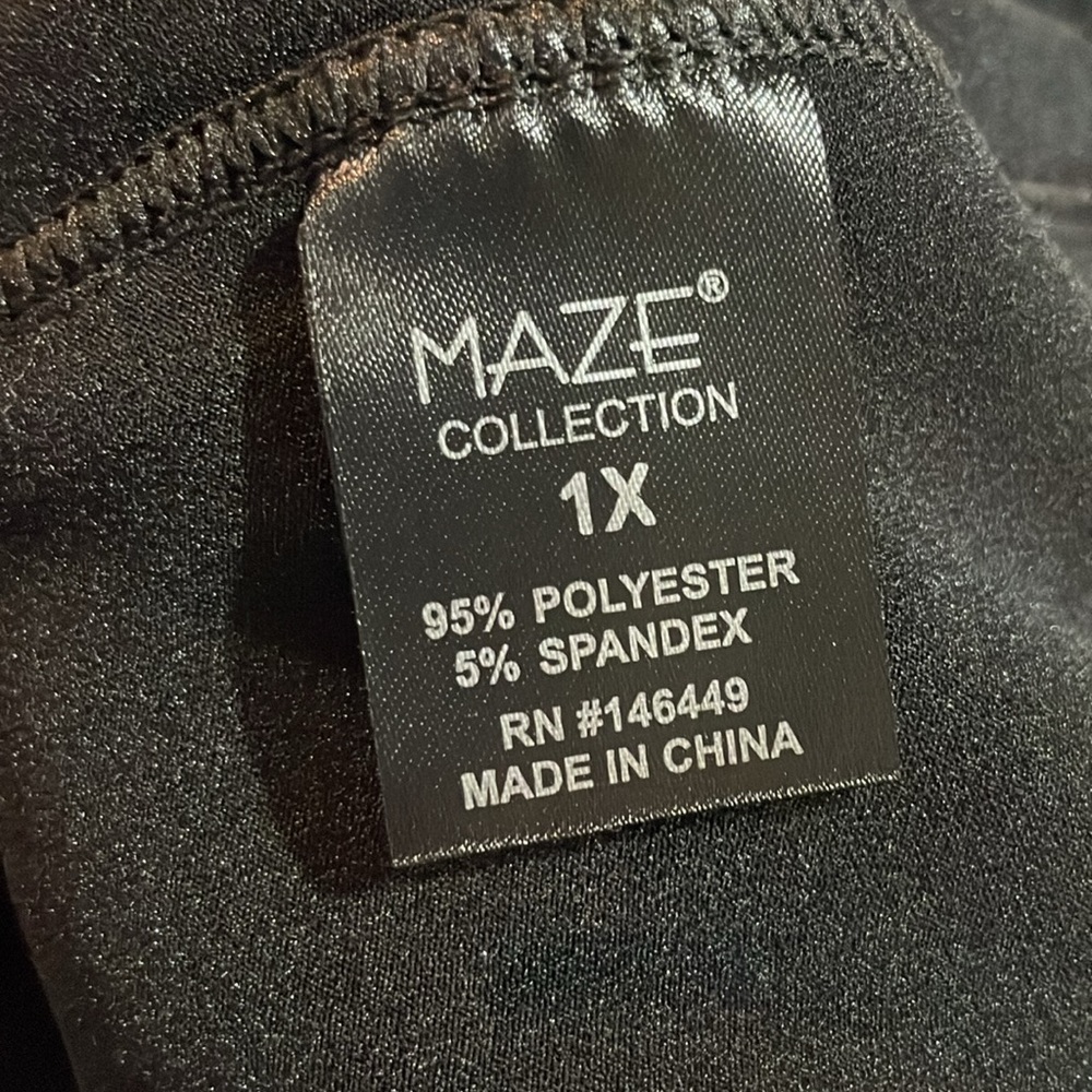 Maze Collection Black and White Checkered Pants - Picture 10 of 10